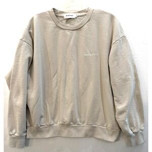 Women's Talentless Size Medium Logo Lightweight Crewneck Sweatshirt Color Cement